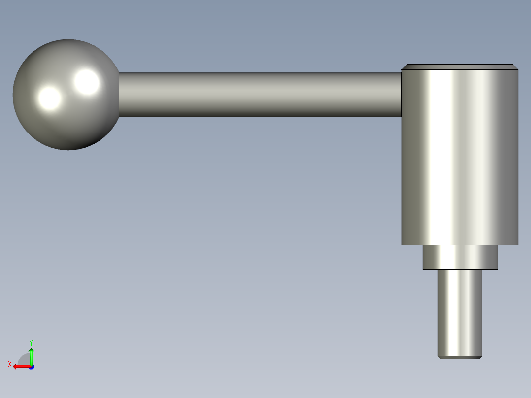 安全张紧杆球形把手后视图