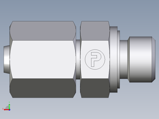 卡套式工业通用硬管接头EO_Swivel_connector_EGE06LREDCF后视缩略图