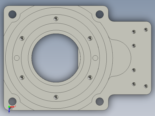 中空旋转平台KFN60-5模型(5-21 22-2 4-M3-31-31)俯视缩略图