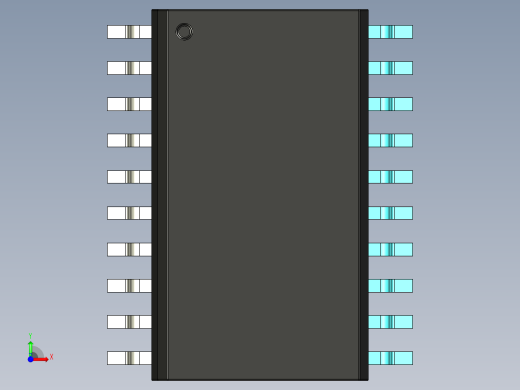 元器件3D封装SOIC20W45前视缩略图