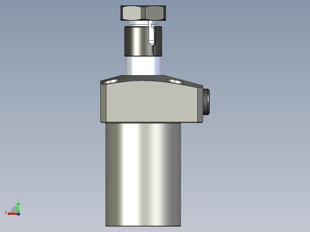 KOSMEKLHS0400-CL-Y60多系列多零件图纸模型后视图