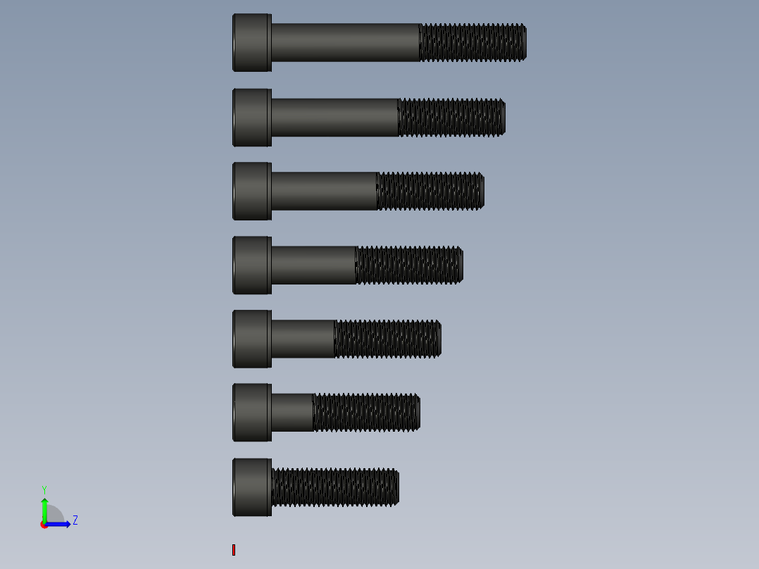 内六角螺丝-M18左视图