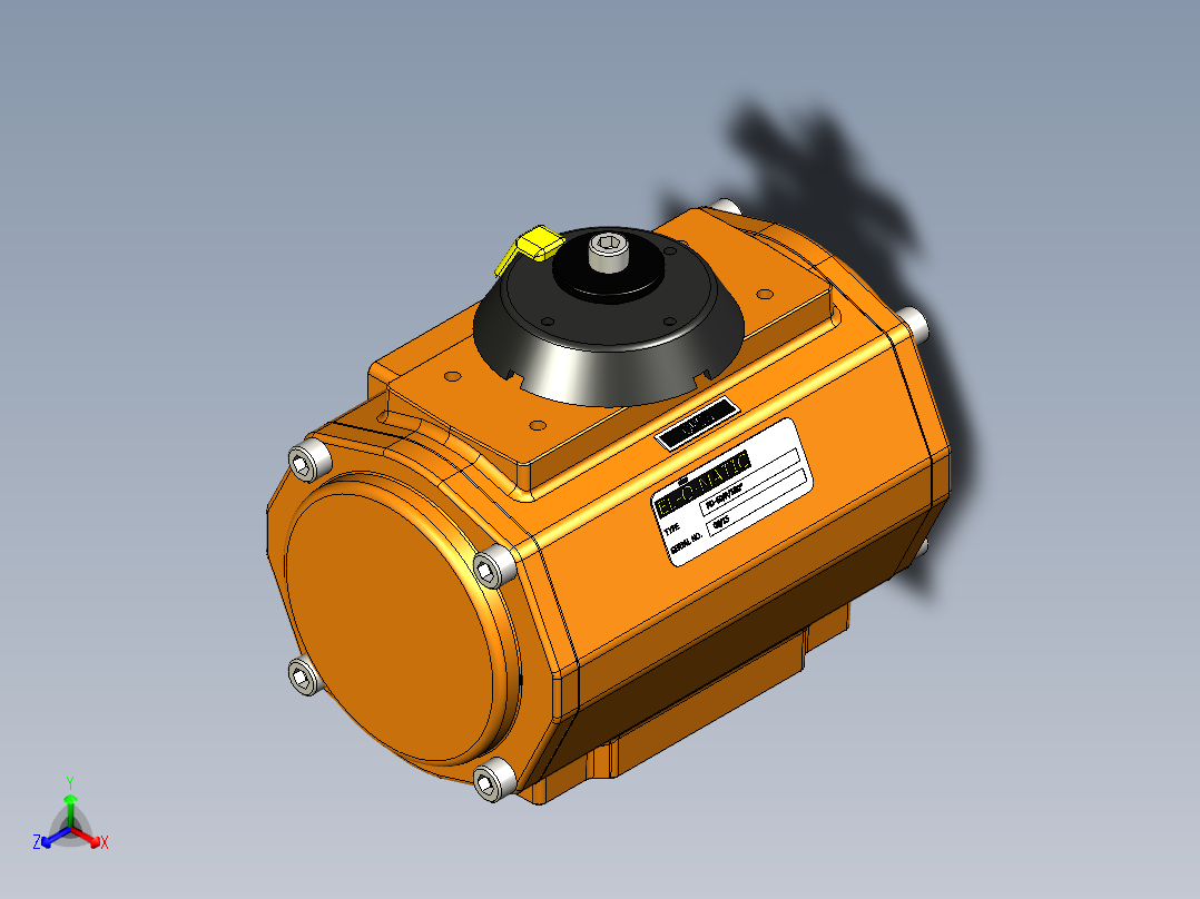 EL-O-Matic PD-60气动执行器主视图