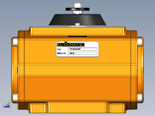 EL-O-Matic PD-60气动执行器右视缩略图