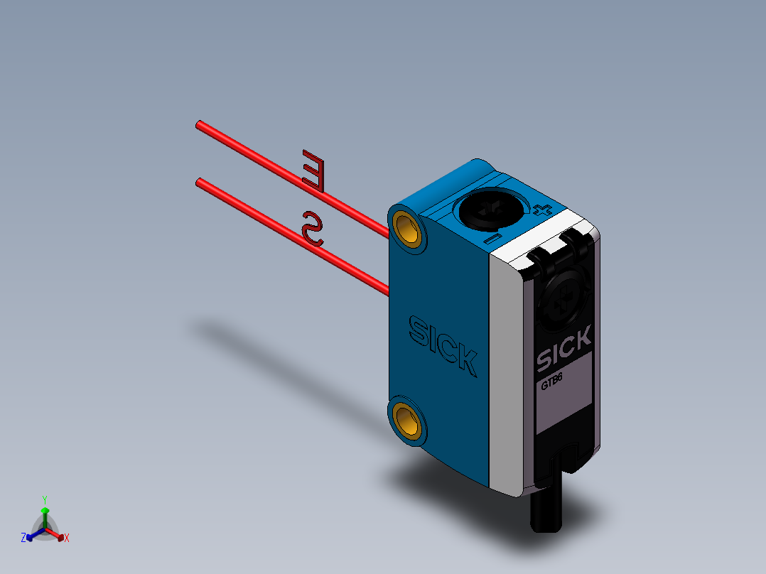 光电开关-SICK GTB6-N1212正等轴测图