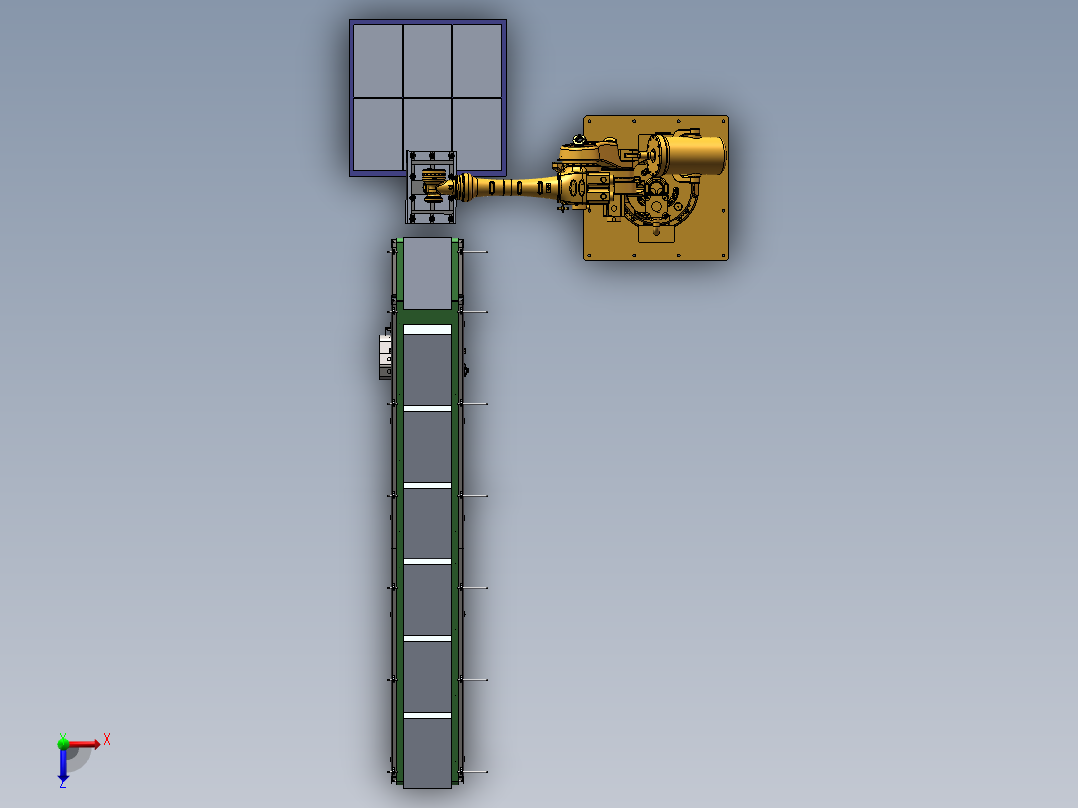 码垛流水线俯视图