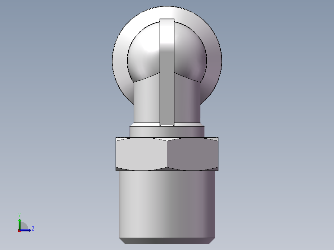 螺纹弯通APL8-G02(2分8厘)左视图