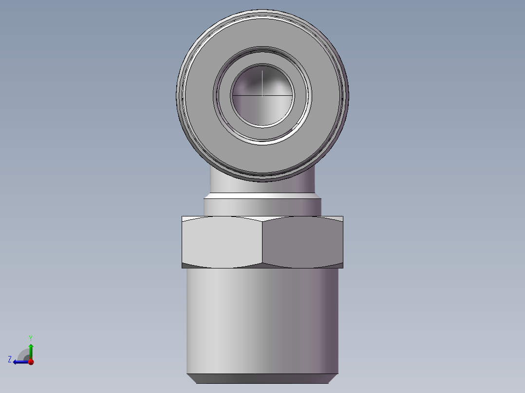 螺纹弯通APL8-G02(2分8厘)右视图