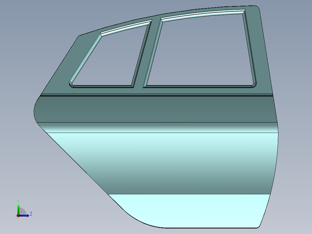 乘用车门--sw左视图
