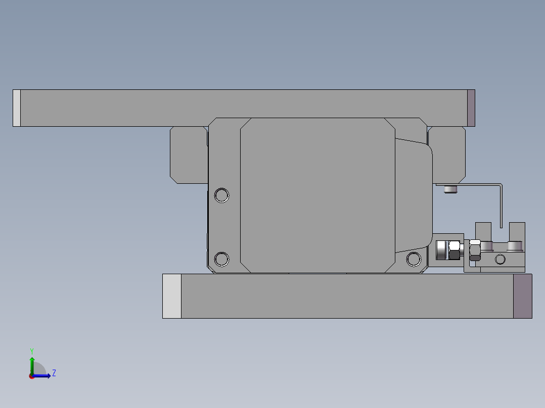 单轴驱动器左视图