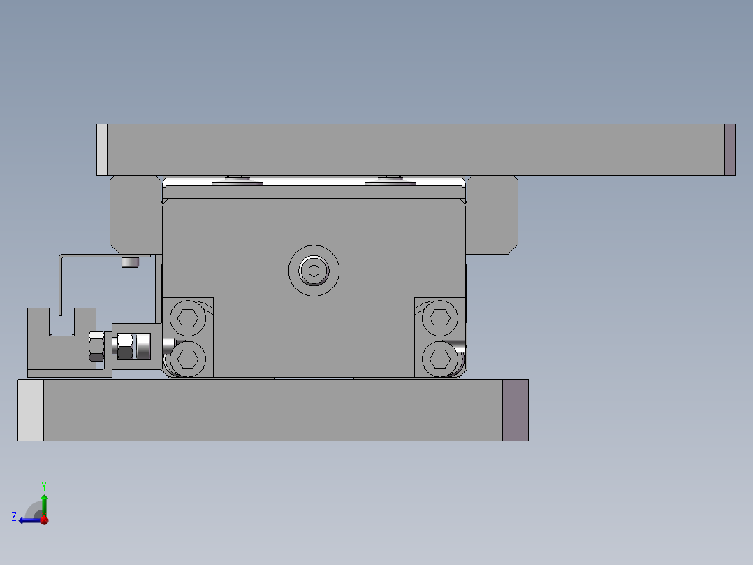单轴驱动器右视图
