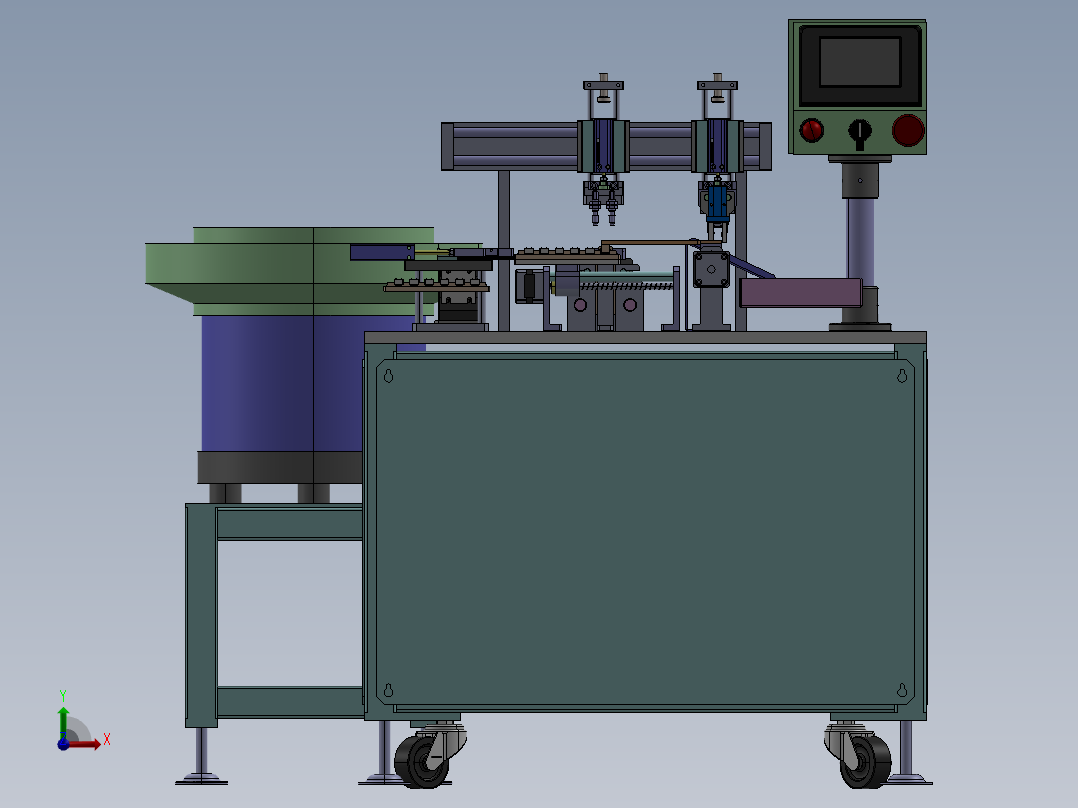 弹性薄板自动焊接机前视图