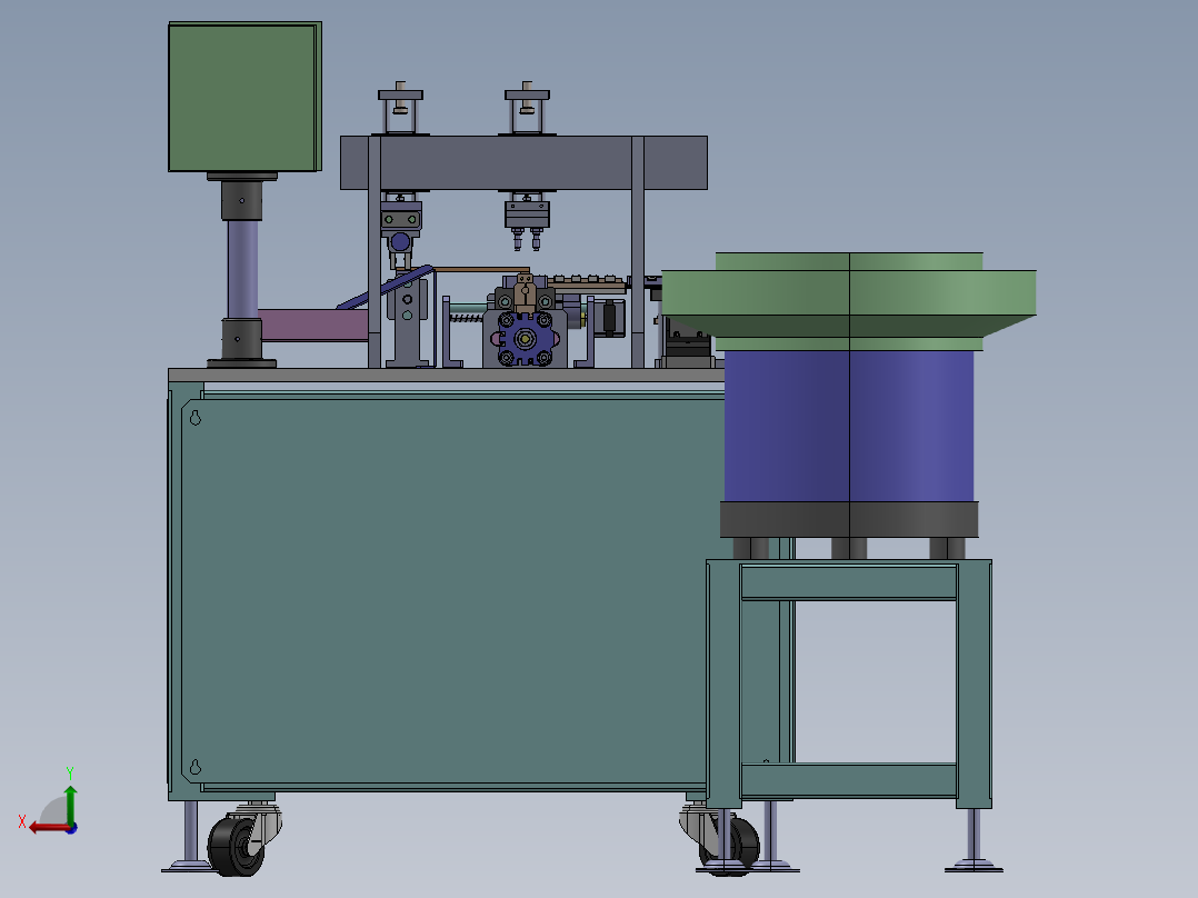 弹性薄板自动焊接机后视图