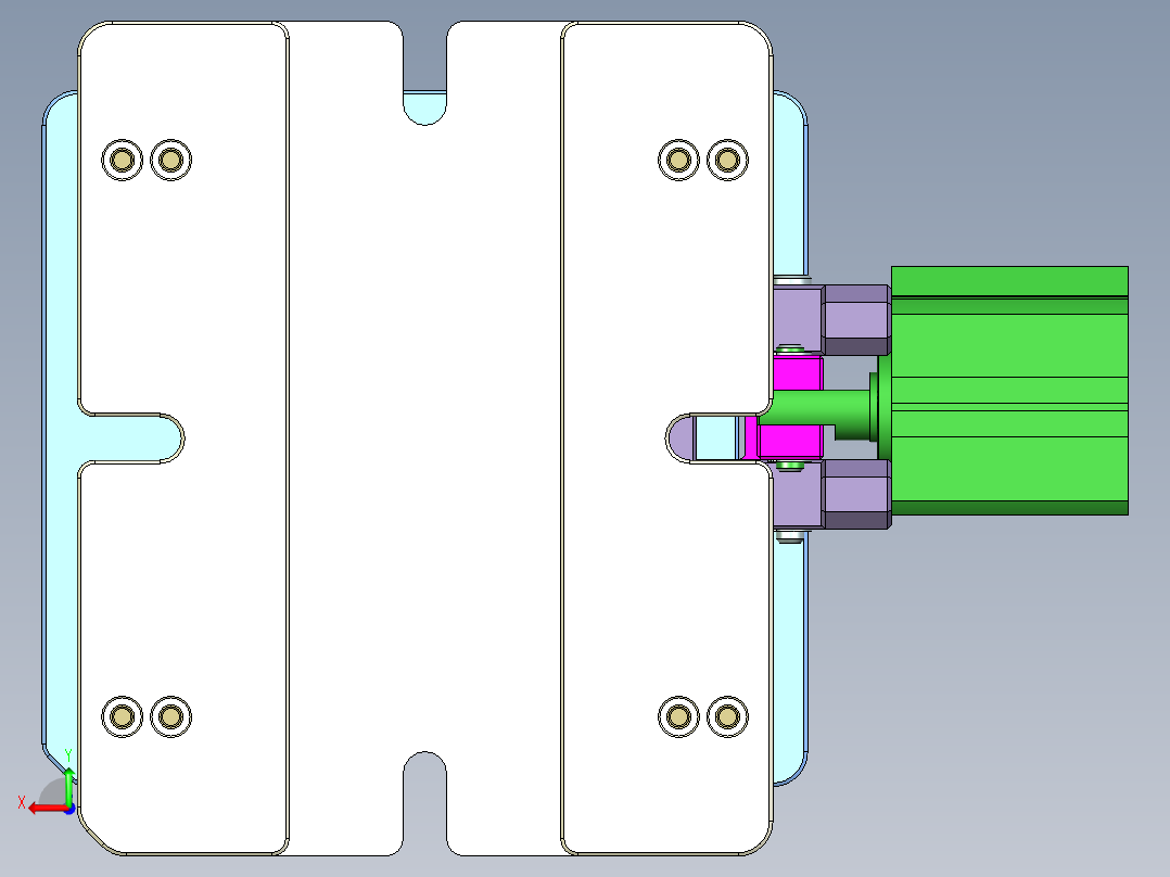 X1-CNC1笔记本CNC工装夹具三维模型-0314后视图