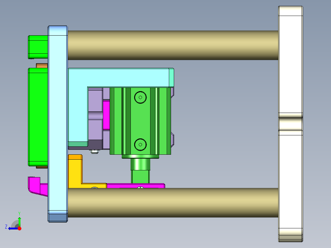 X1-CNC1笔记本CNC工装夹具三维模型-0314右视图