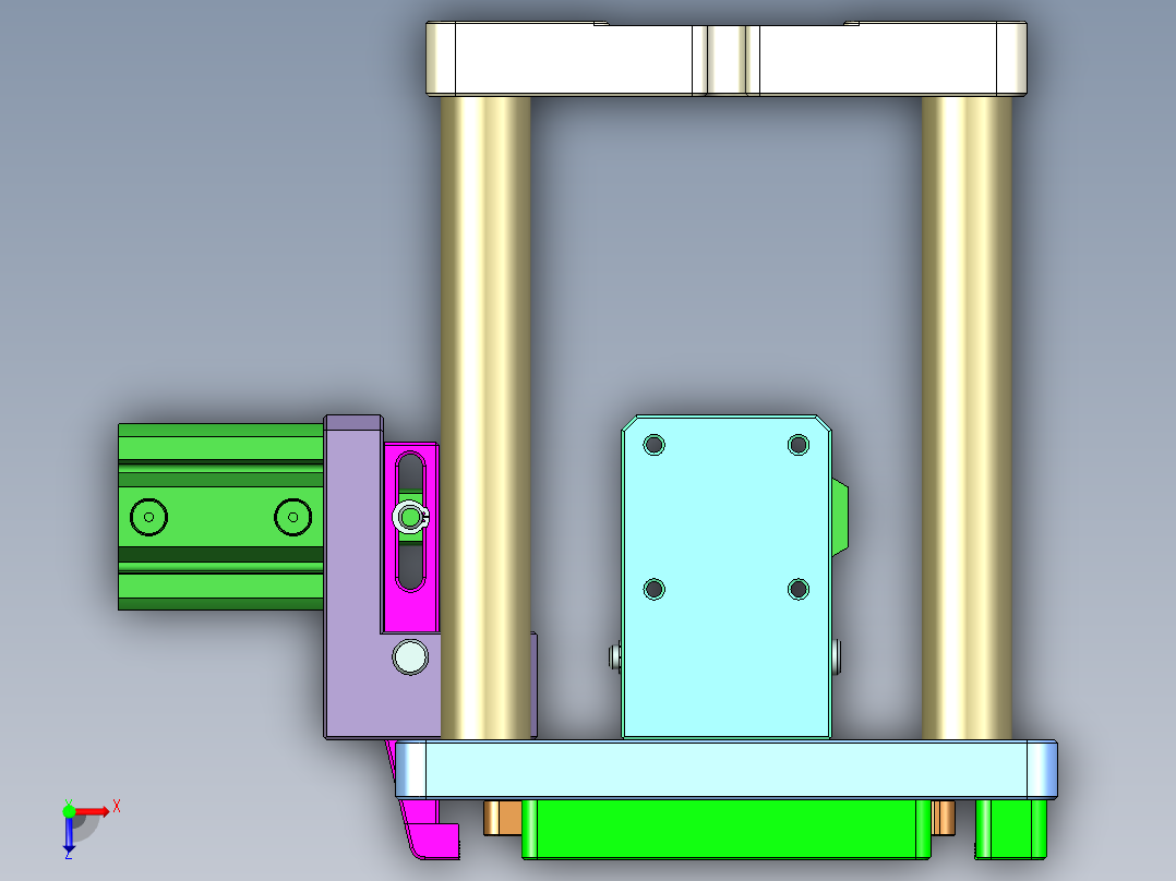 X1-CNC1笔记本CNC工装夹具三维模型-0314俯视图