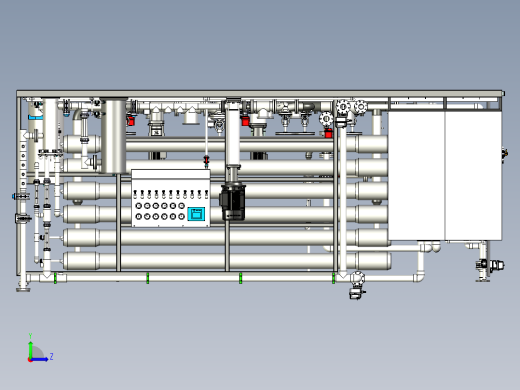 撬装两段式低压反渗透系统stp左视缩略图