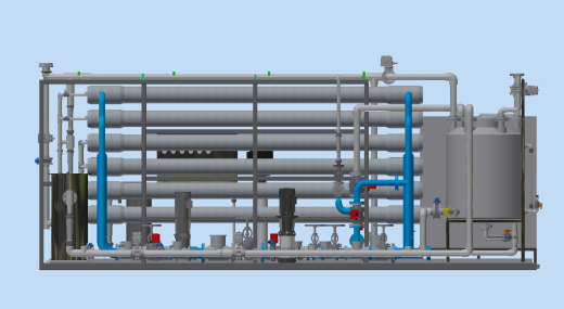 撬装两段式低压反渗透系统stp缩略图