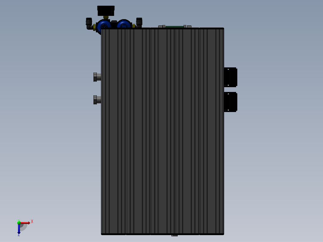 工件气压测试平台sw18俯视图