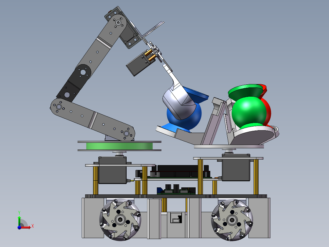 物流装配小车sw16前视图