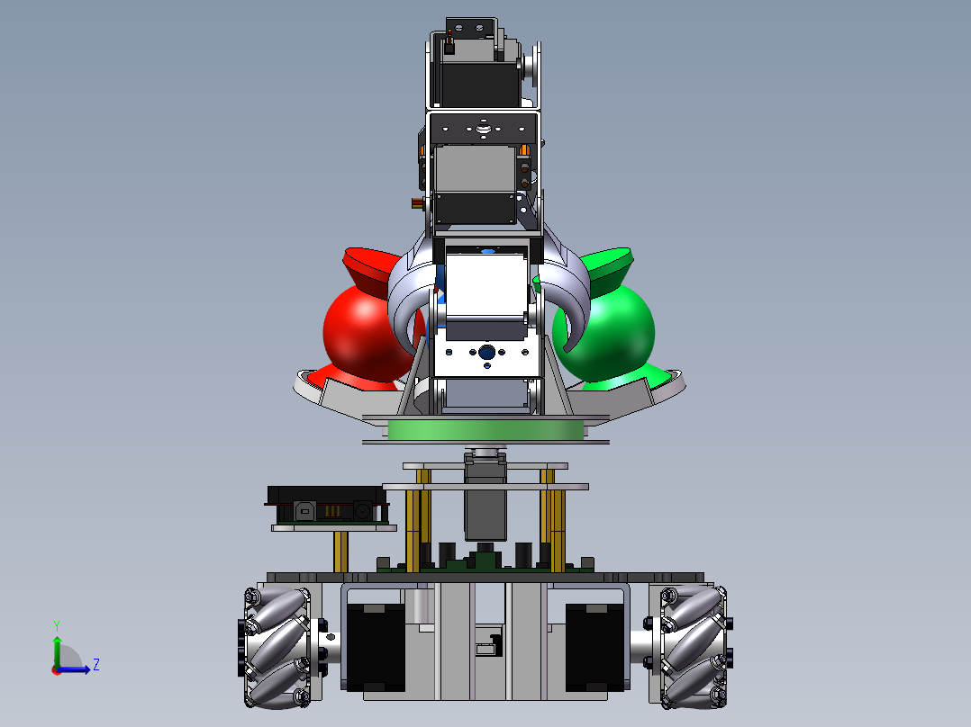 物流装配小车sw16左视图