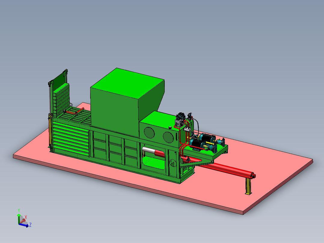 废纸打包机sw18可编辑