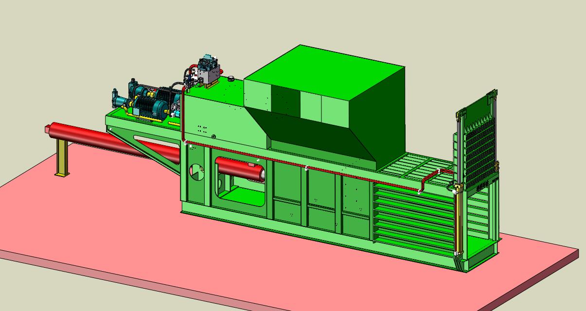 废纸打包机sw18可编辑
