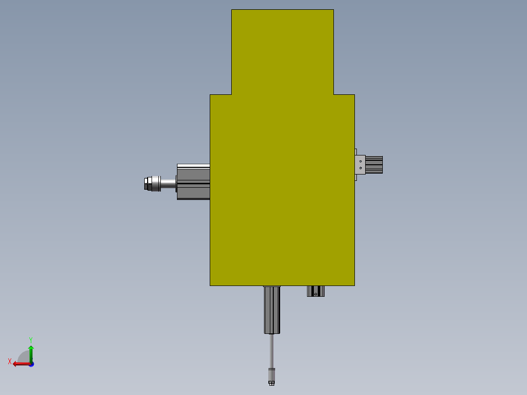 智能主控钻孔设备sw17可编辑后视图