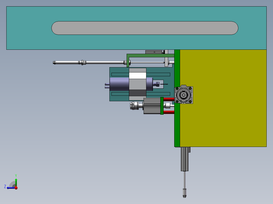 智能主控钻孔设备sw17可编辑右视图