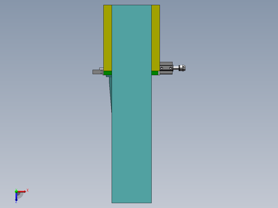 智能主控钻孔设备sw17可编辑俯视图