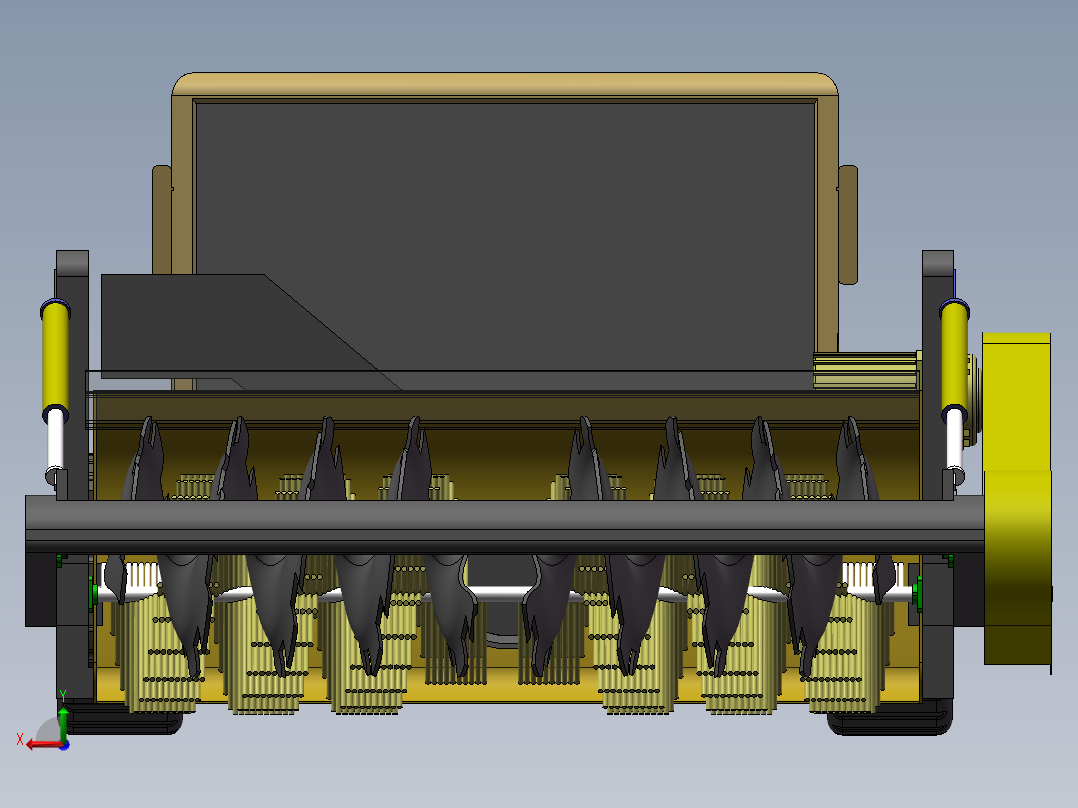 铲雪车sw14可编辑后视图