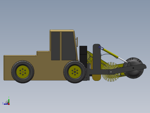 铲雪车sw14可编辑右视缩略图
