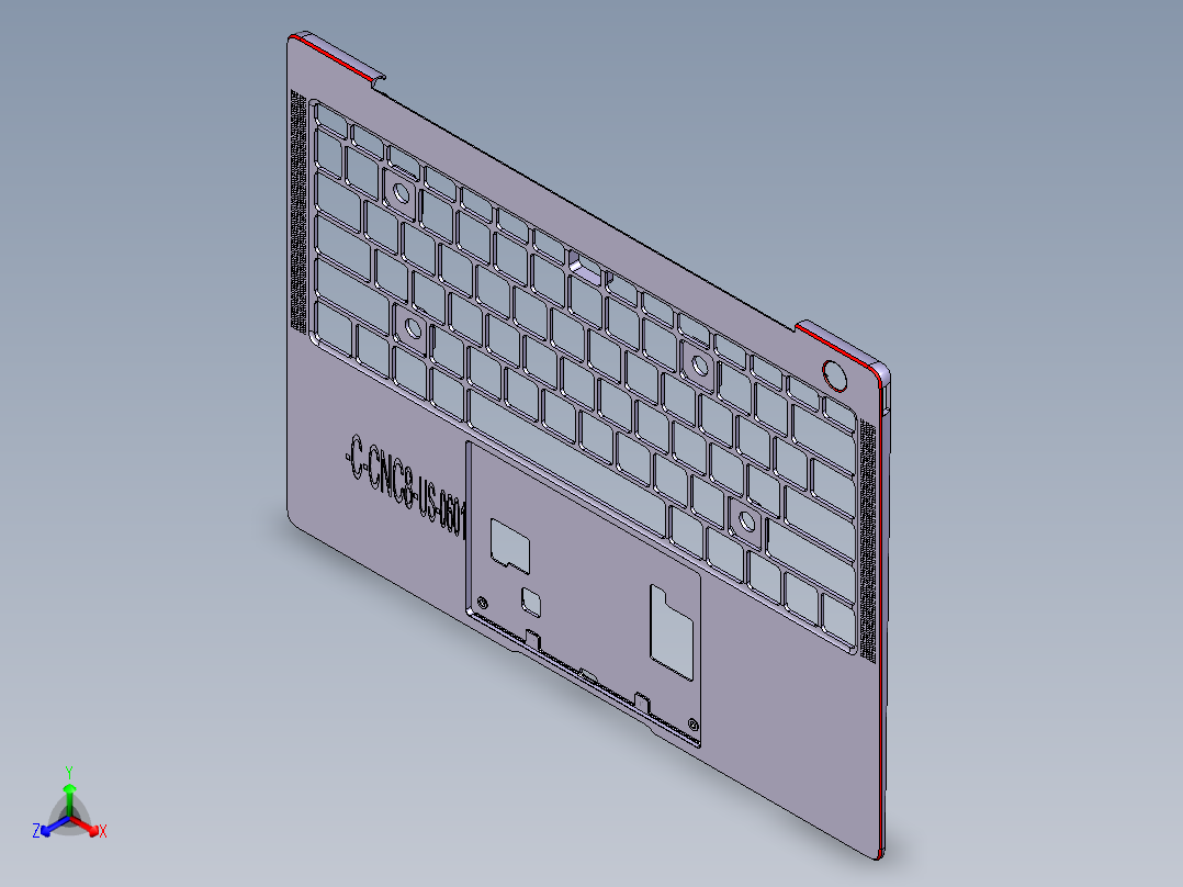 笔记本C壳铣高光程序模型