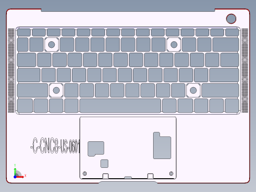 笔记本C壳铣高光程序模型前视缩略图