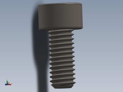 Screw_DIN_912_M3.5x8F_A2.SLDPRT公制内六角螺钉