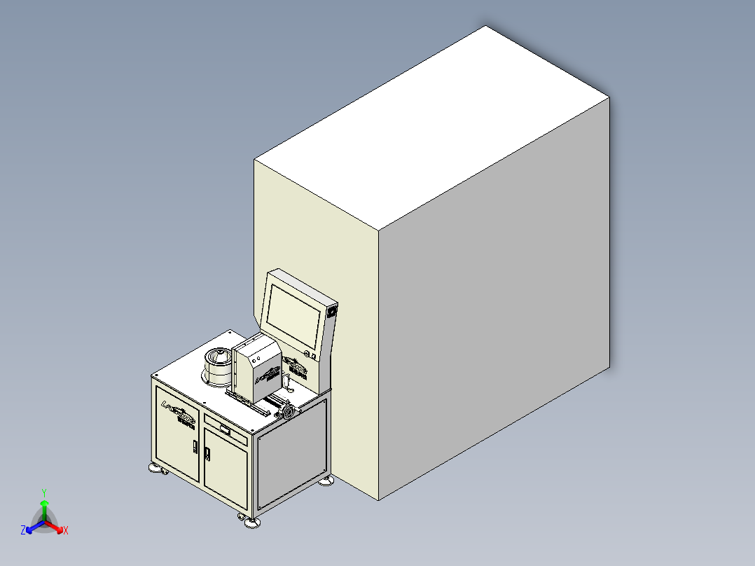 动平衡自动线正等轴测图