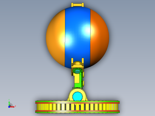 地球仪模型前视缩略图
