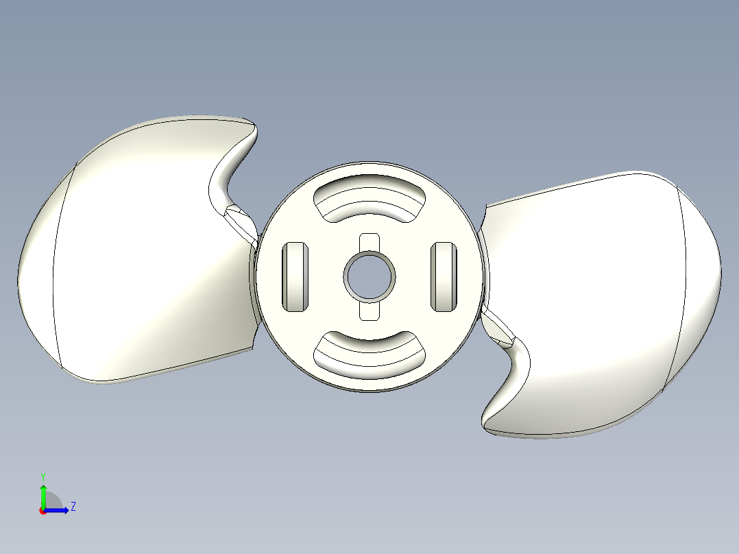螺旋桨(75)左视图