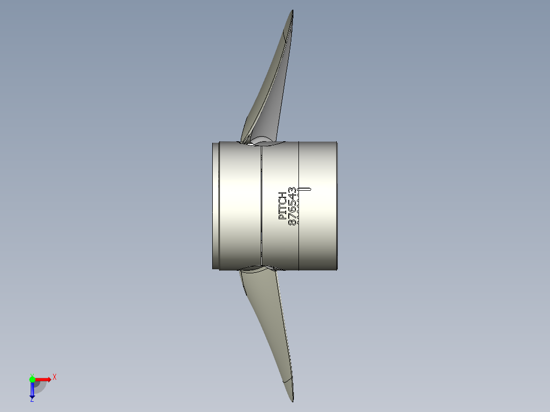 螺旋桨(75)俯视图