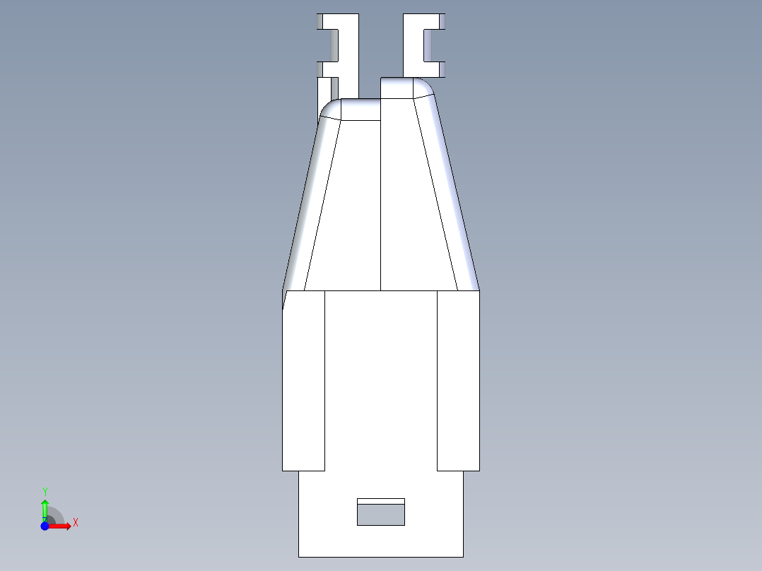 母头和接线盒6P QIKMATE插头应力释放挂钩前视图
