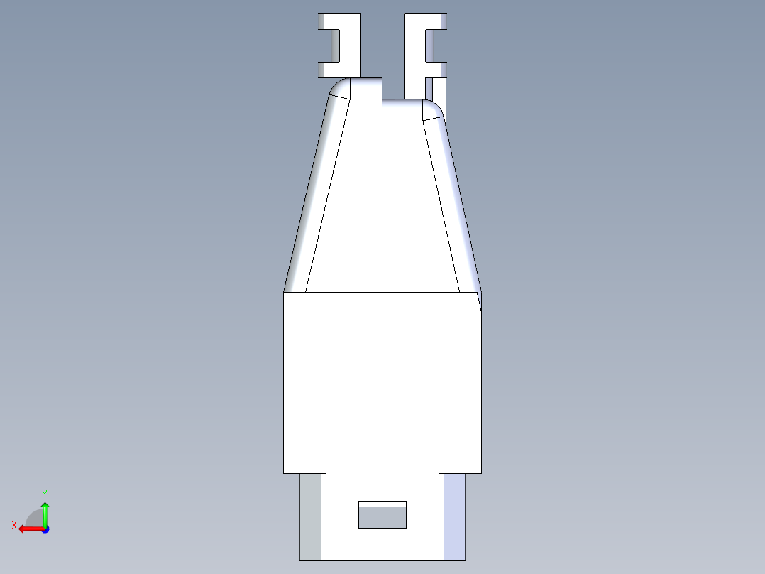 母头和接线盒6P QIKMATE插头应力释放挂钩后视图