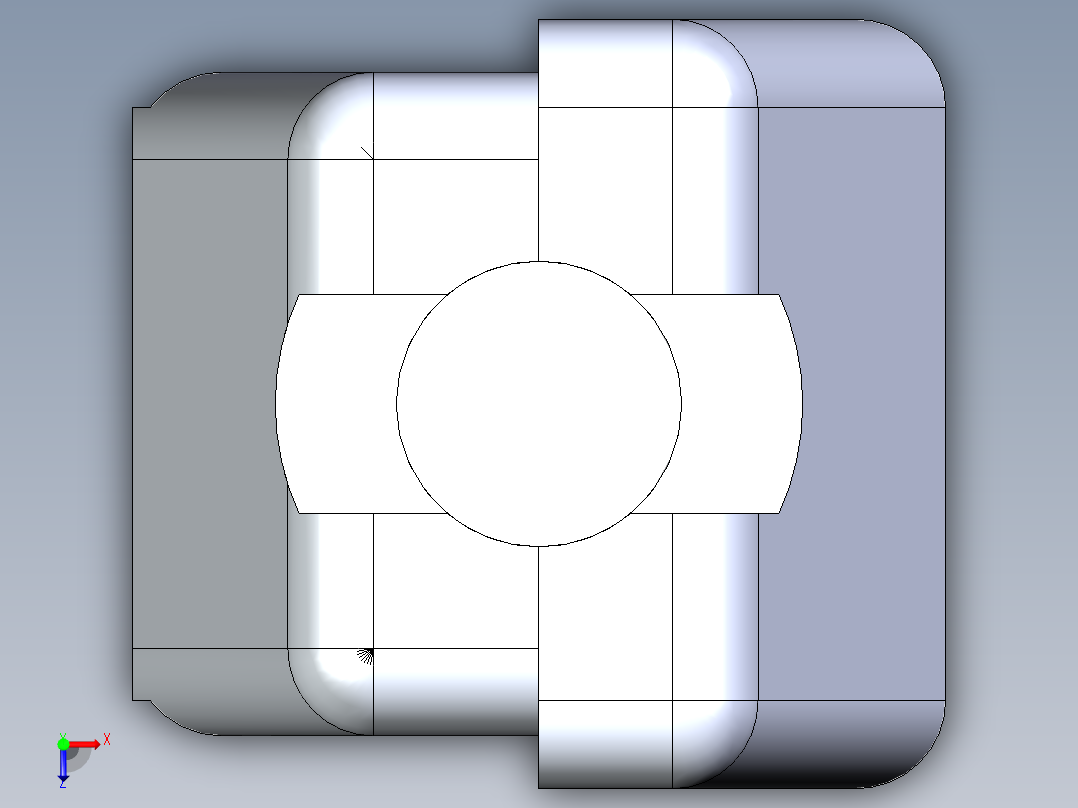 母头和接线盒6P QIKMATE插头应力释放挂钩俯视图