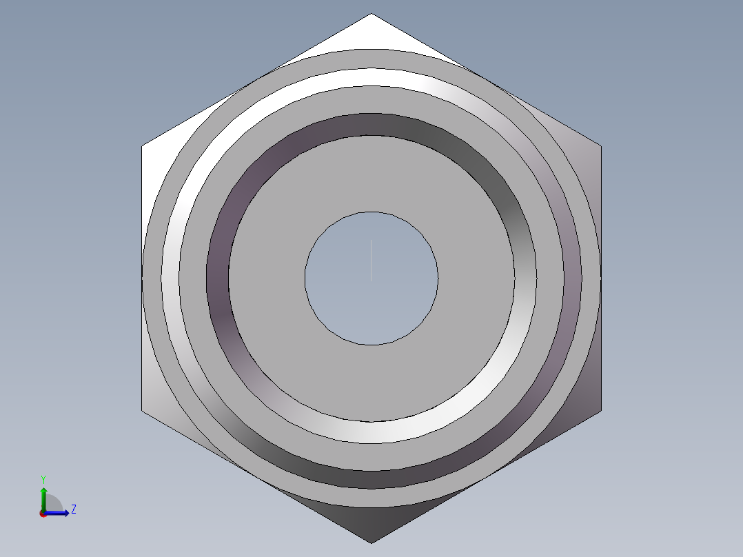 英制锥管螺纹直接头、1CT-22-04SP非标左视图