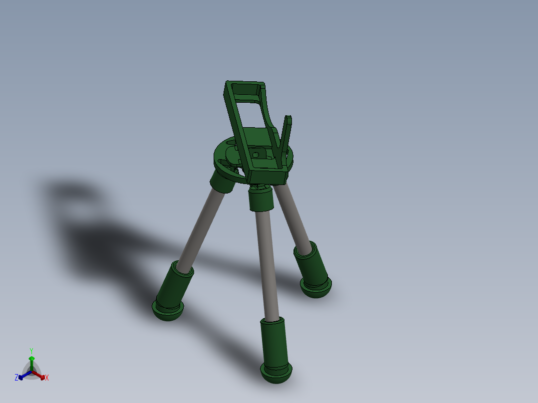 三脚架(17)正等轴测图