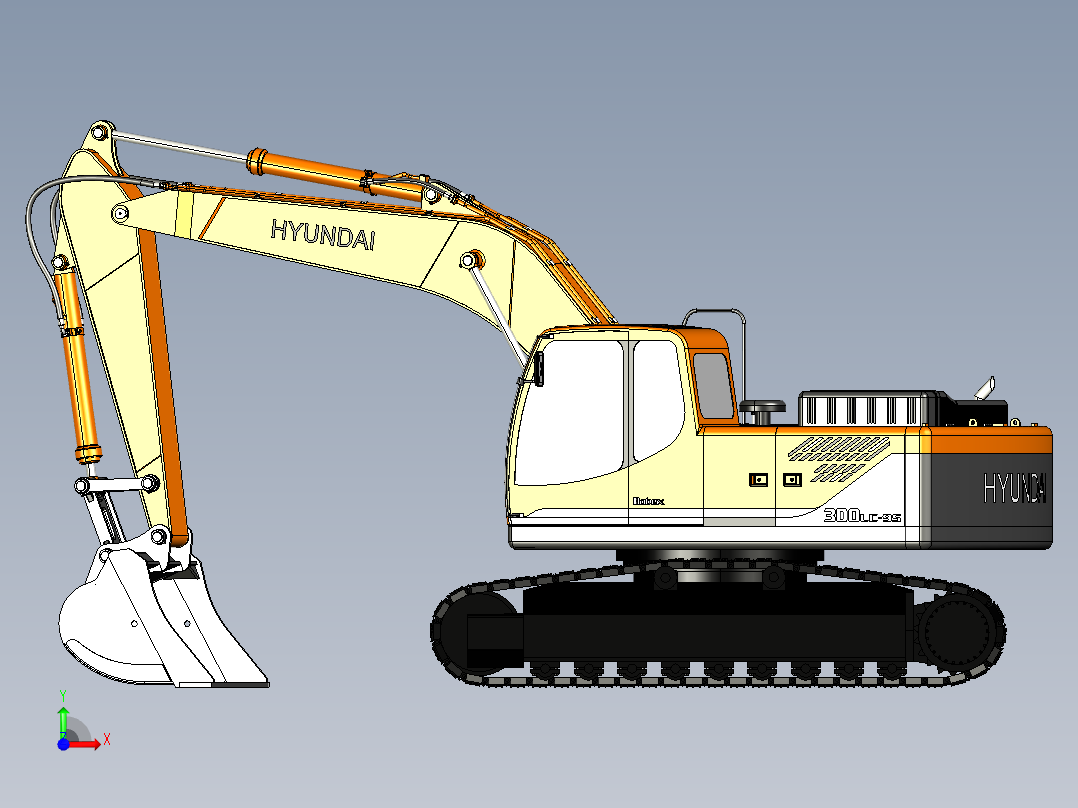 7.R300LC液压挖掘机前视图
