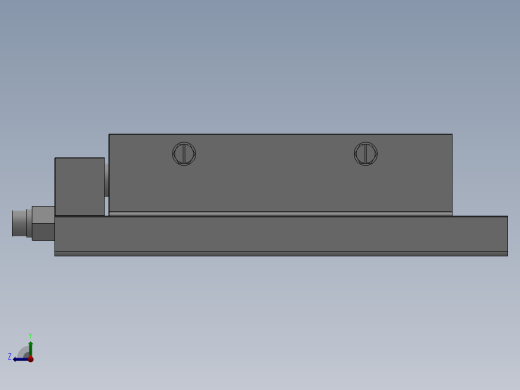 MXQ20 气动滑台（循环式直线导轨）双缸型[MXQ20A-50-ZJ3]右视缩略图