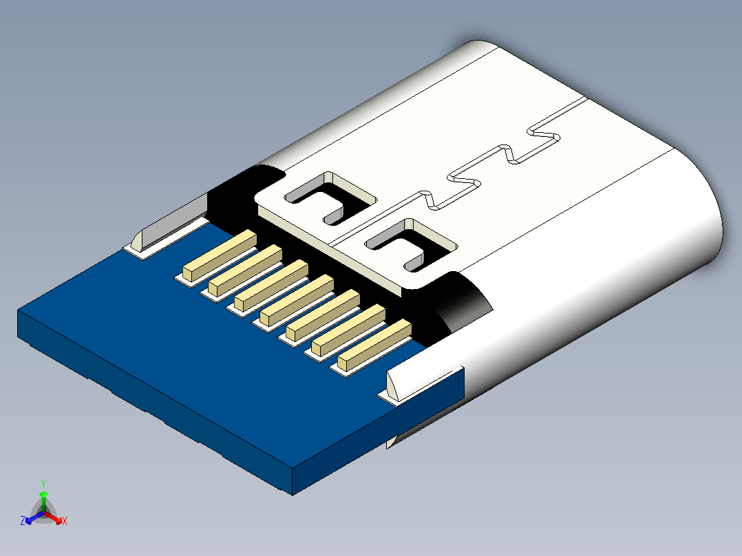 接插件(219)正等轴测图