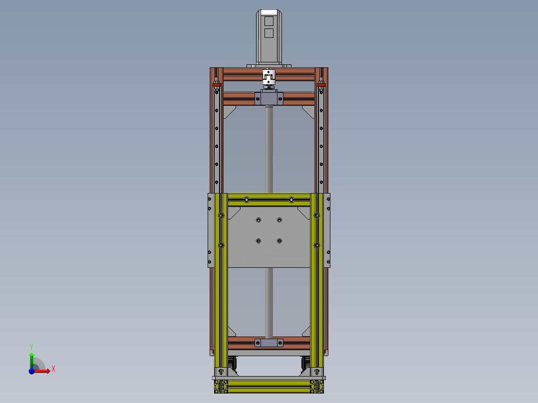 监测船抬升装置 822385前视图