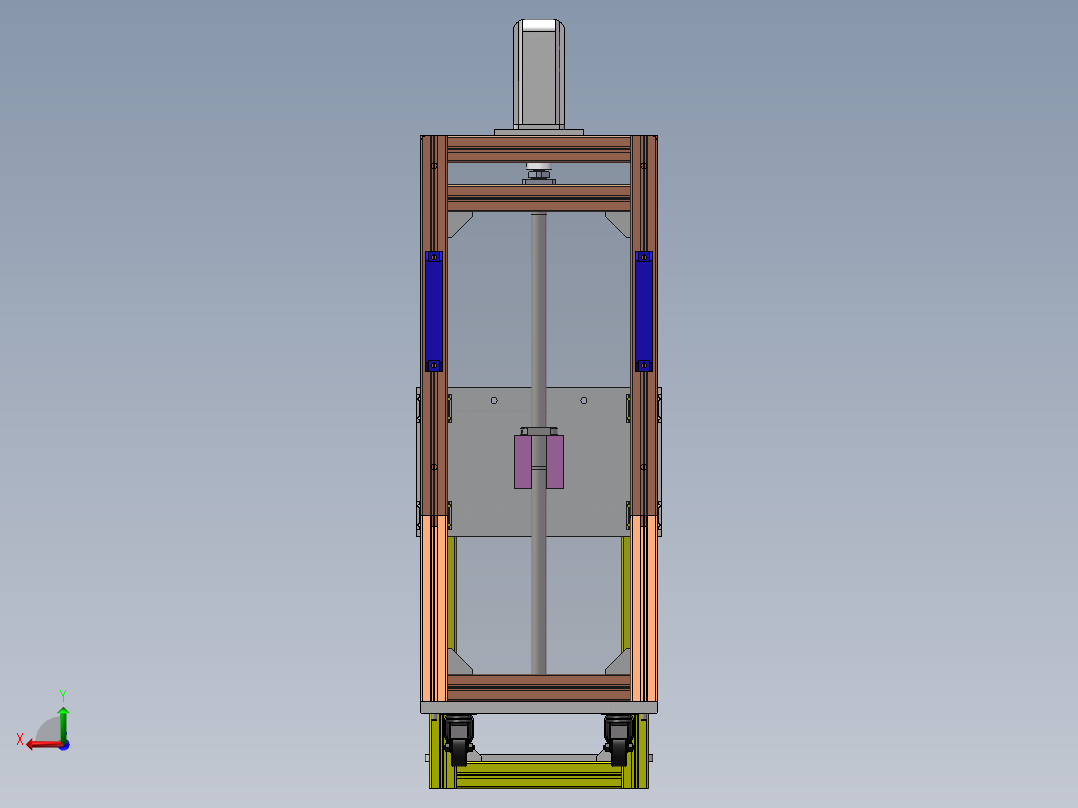 监测船抬升装置 822385后视图