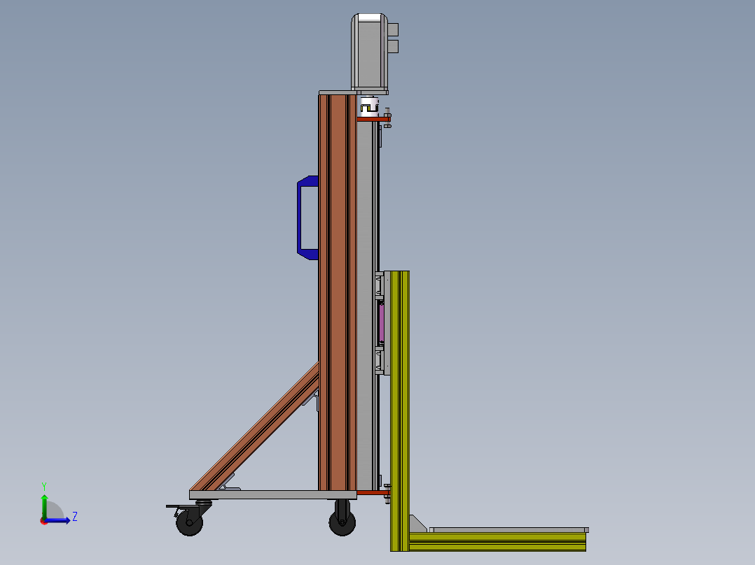 监测船抬升装置 822385左视图